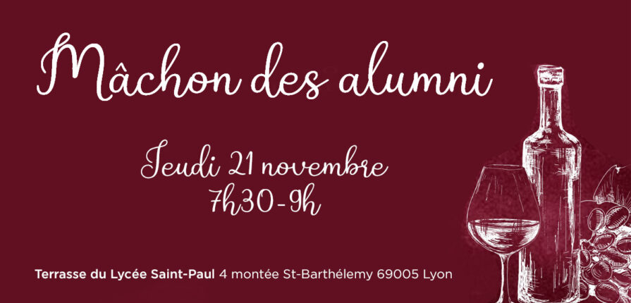 21 novembre : mâchon des Alumni et Beaujolais Nouveau !